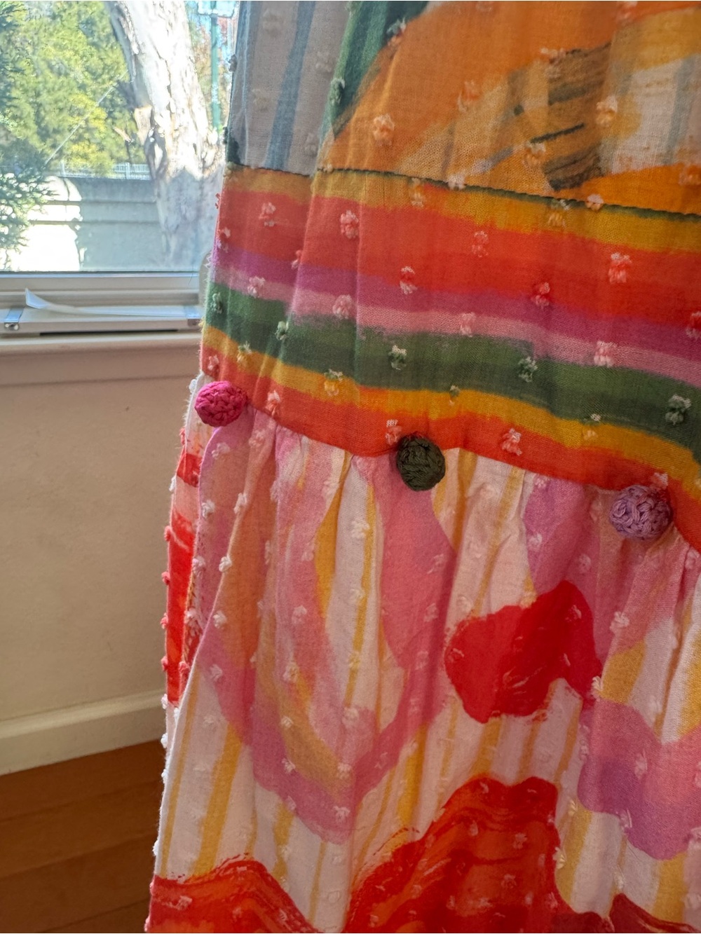 Farm Rio Tie-Shoulder Tiered Maxi Dress in Multicolor - medium - Picture 4 of 12